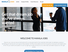 Tablet Screenshot of manila-jobs.com